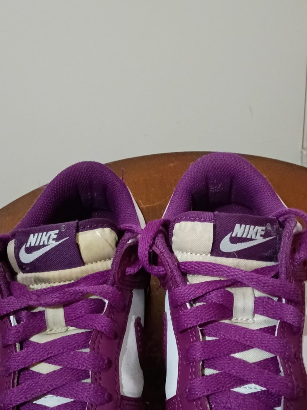 Nike Dunk Low Viotech White Purple GS Shoes Youth FB9109-110 Size 5Y - Picture 5 of 14